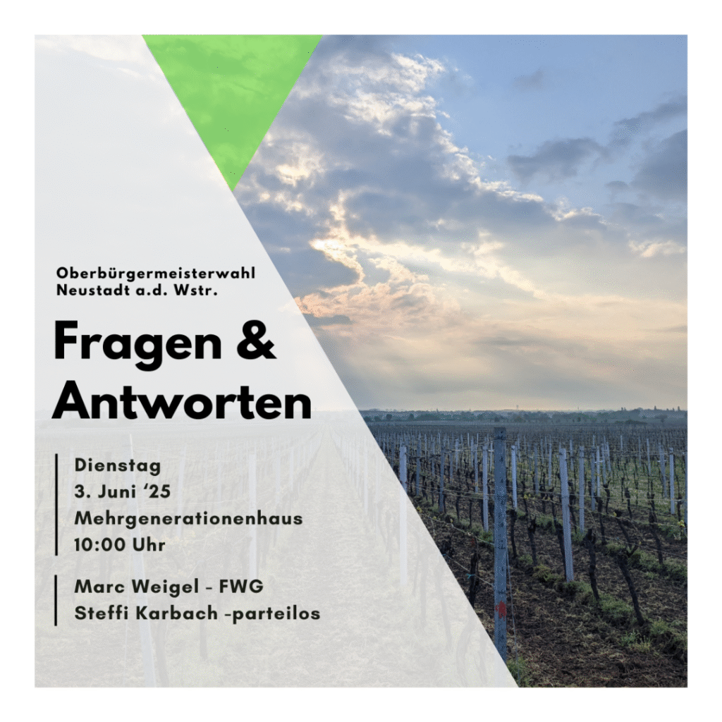 Dienstag, 3. Juni 2025
Beginn: 10:00 Uhr
Mehrgenerationenhaus, Neustadt an der Weinstraße (Außengelände)
Open-Air-Veranstaltung mit orientalischem Frühstück
